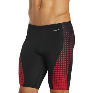 Sporti Molecule Spliced Piped Jammer Men's US Size 34 Red Black Drawstring NWT